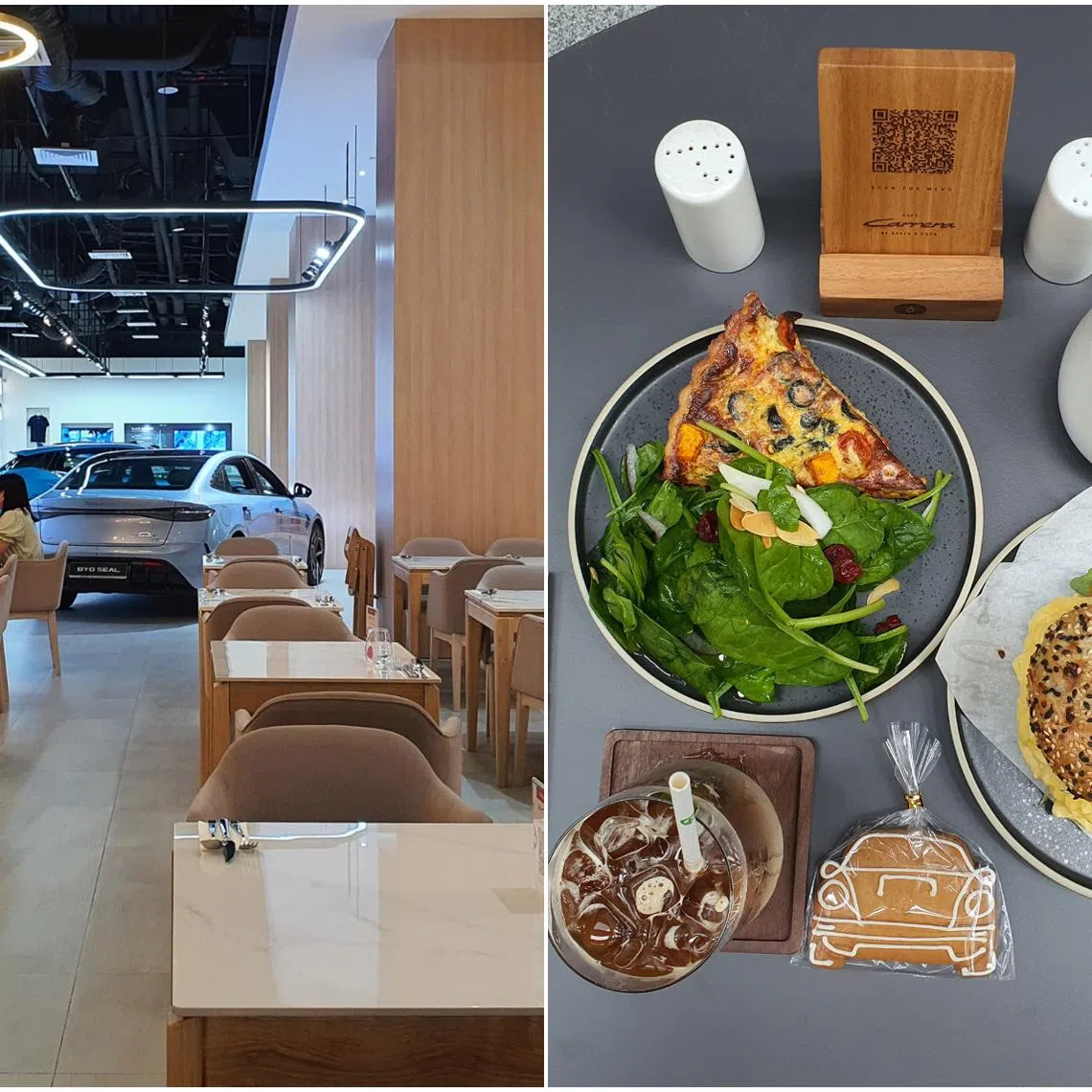 Breakfast at Carrera Cafe (right) and BYD by 1826.