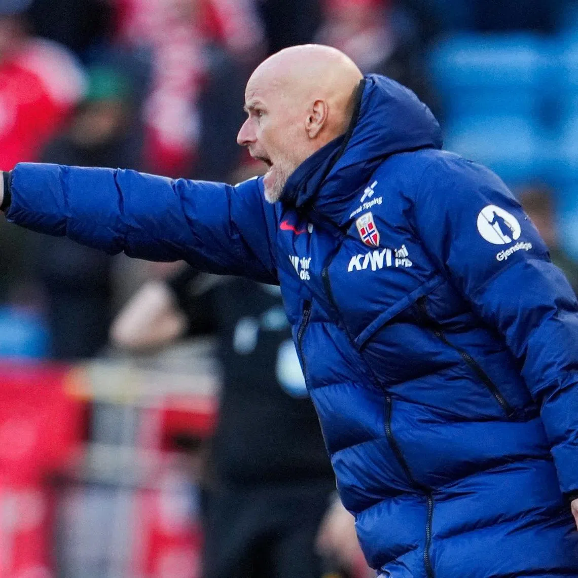 Soccer Football - International Friendly - Norway v Switzerland - Ullevaal Stadion, Oslo, Norway - March 31, 2026 Norway coach Stale Solbakken reacts  Fredrik Varfjell/NTB via REUTERS