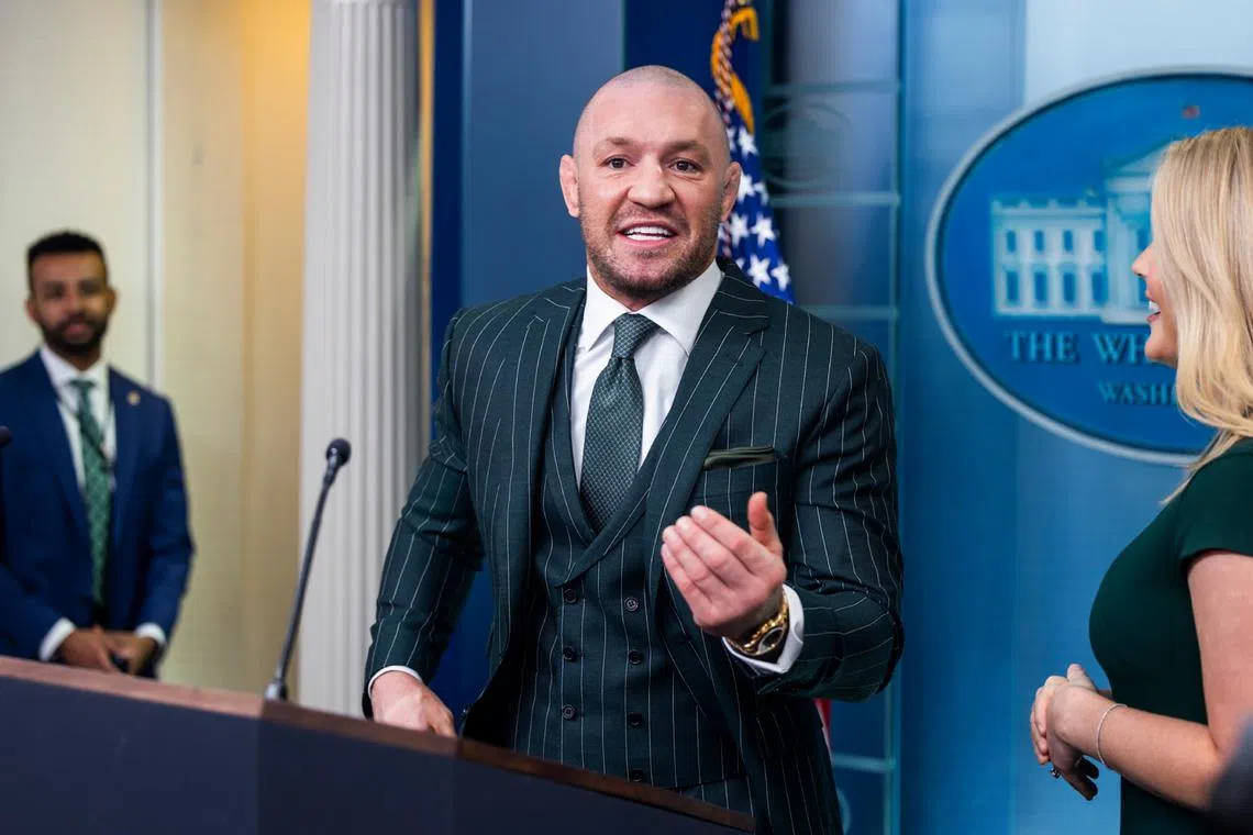 “Ireland is at the cusp of potentially losing its Irishness,” said Conor McGregor during an appearance in the White House.