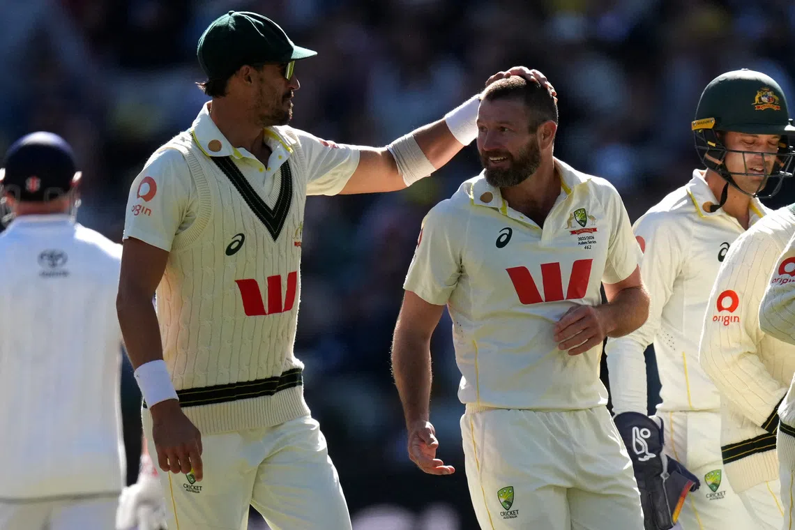Cricket - The Ashes - Australia v England - Fourth Test - MCG, Melbourne, Australia - December 26, 2025 Australia's Michael Neser celebrates taking the wicket of England's Brydon Carse REUTERS/Asanka Brendon Ratnayake