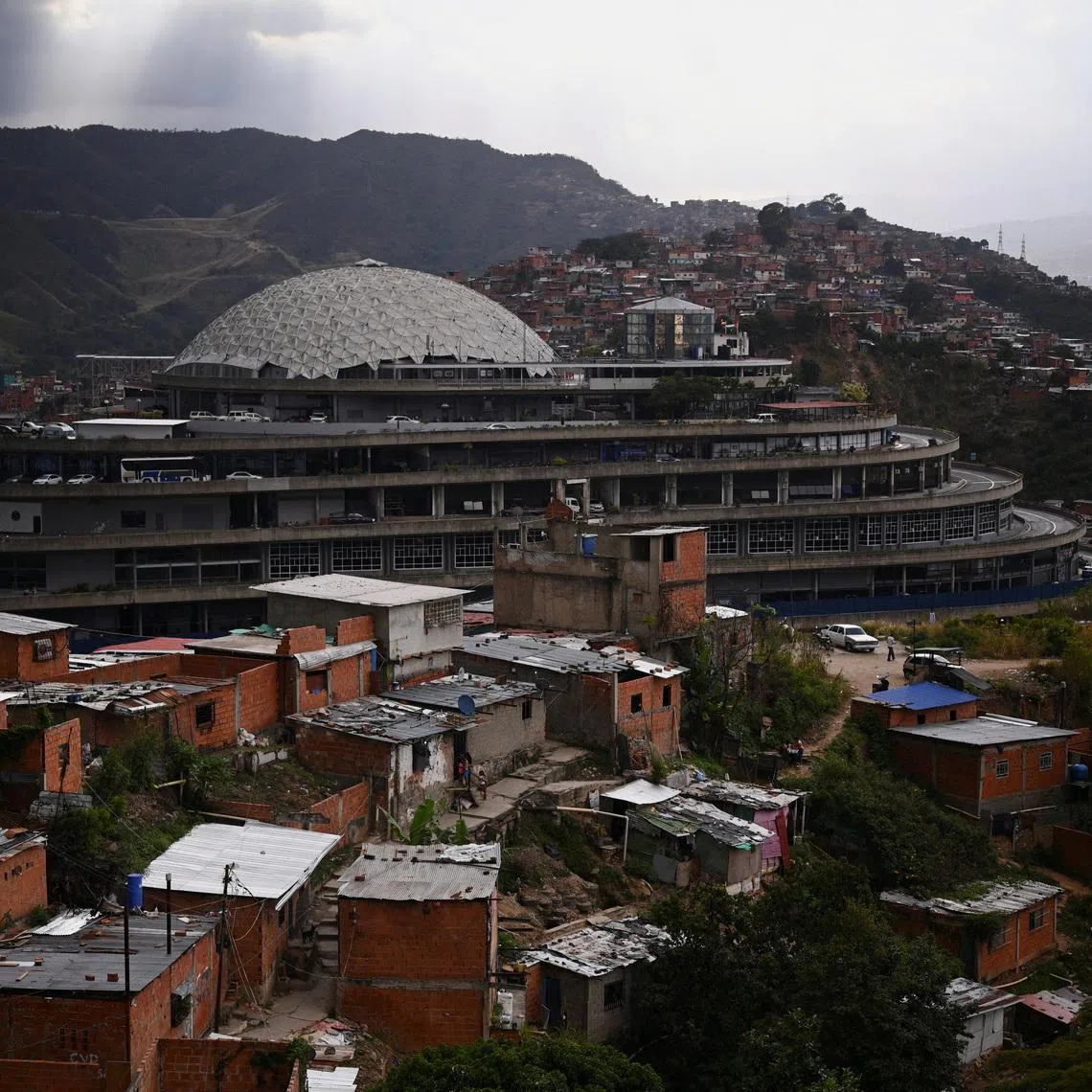 El Helicoide detention centre as Venezuela's government begins releasing some detainees, with the freeing of political prisoners marking a move long demanded by human rights groups, international bodies and opposition leaders, in Caracas, Venezuela, January 12, 2026. REUTERS/Gaby Oraa