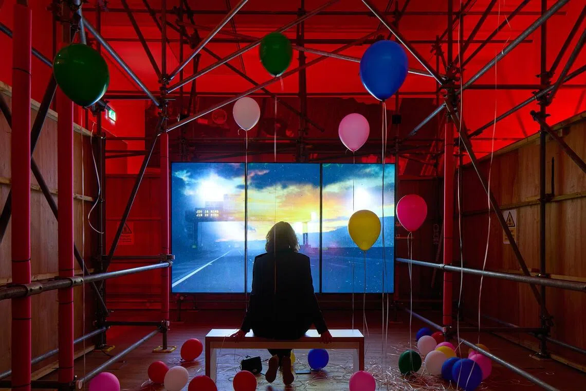 Installation view of The Ruin by Simeon Barclay for the 2026 Turner Prize at Middlesbrough Institute of Modern Art (MIMA).