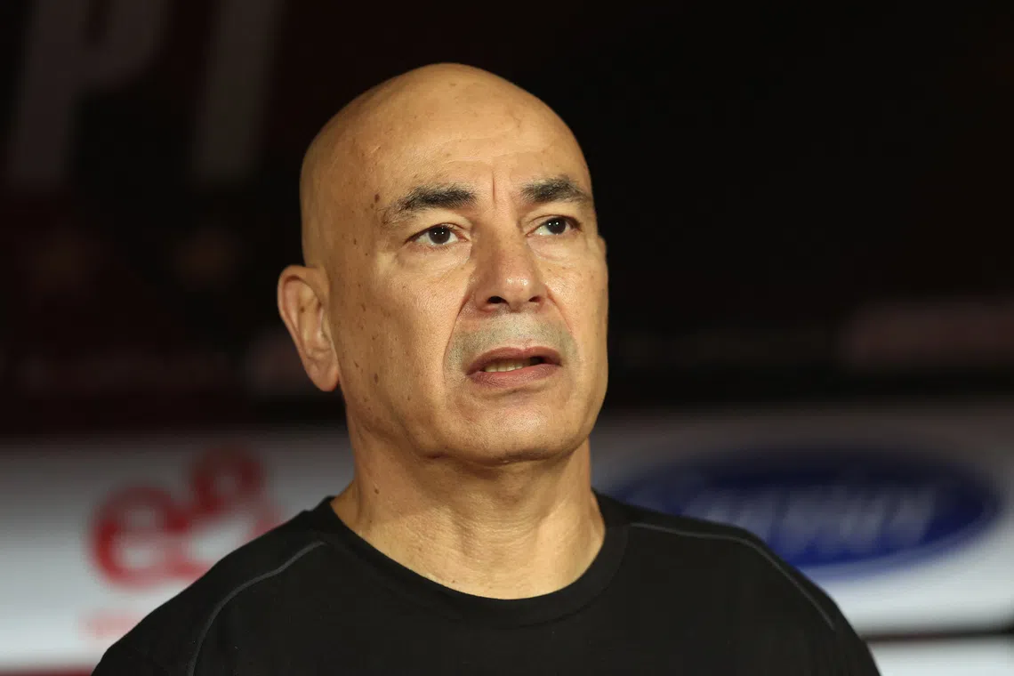 Soccer Football - African Cup of Nations - Qualification - Group B - Egypt v Angola - Cairo International Stadium, Cairo, Egypt - September 25, 2026 Egypt coach Hossam Hassan before the match REUTERS/Mohamed Abd El Ghany