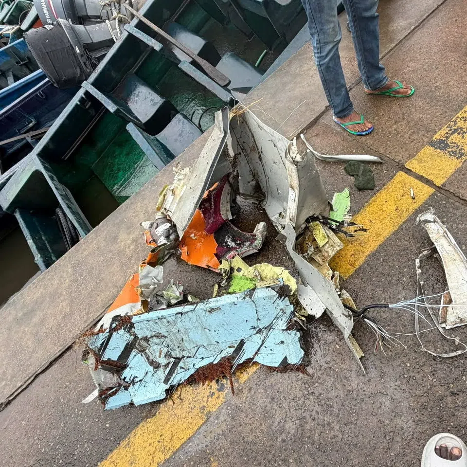 Remnants of a Nigerian military helicopter that crashed on Oct 5 while carrying several passengers and crew members, in Ondo State, Nigeria.