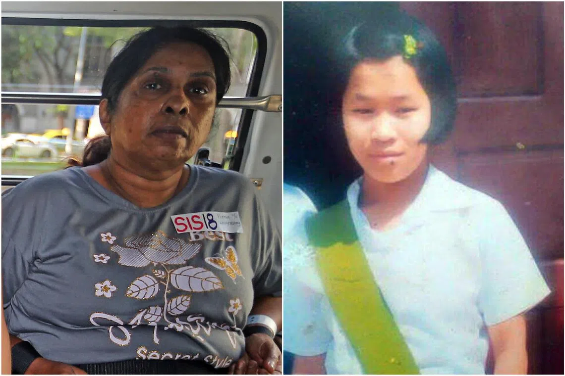 Prema S. Naraynasamy (left) had previously admitted to multiple counts for abusing Ms Piang Ngaih Don (right).