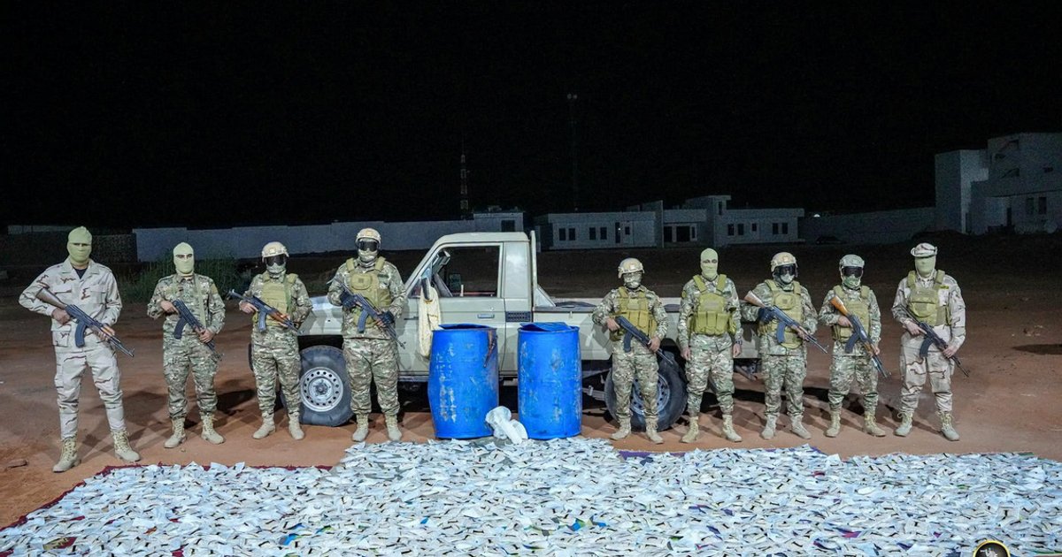 Libyan soldiers seize more than 1.3 million pills after firefight