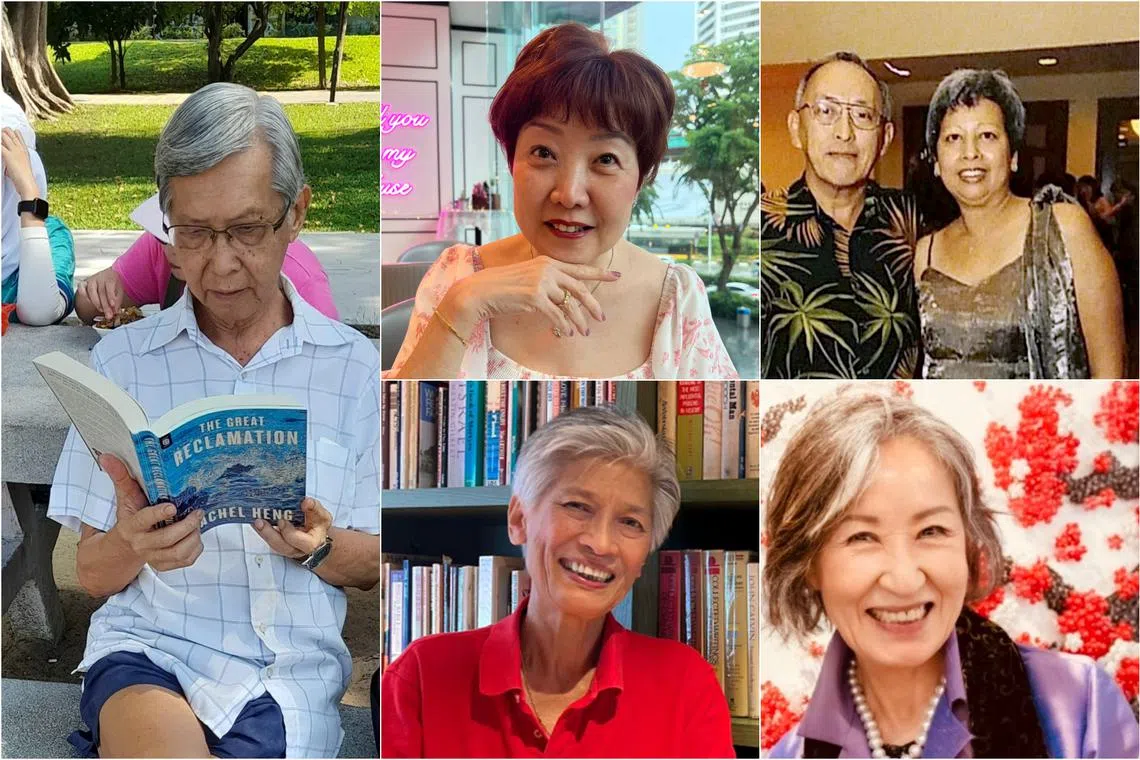 (Clockwise from top left) Mr Foo Siang Heng, Ms Nora Kang, Mr Martin Pereira and his wife Joan, Ms Deborah Choi and Ms Judith d’Silva.