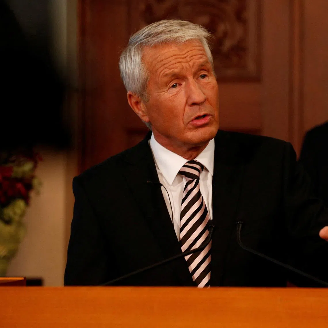 Former Norway prime minister Thorbjoern Jagland denies visiting Epstein's island.
