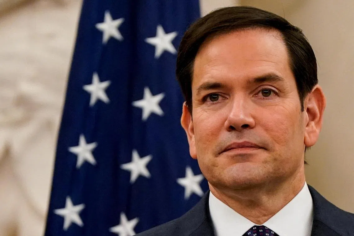 Mr Marco Rubio discussed the “dangerous and destabilising actions in the South China Sea” by China. 