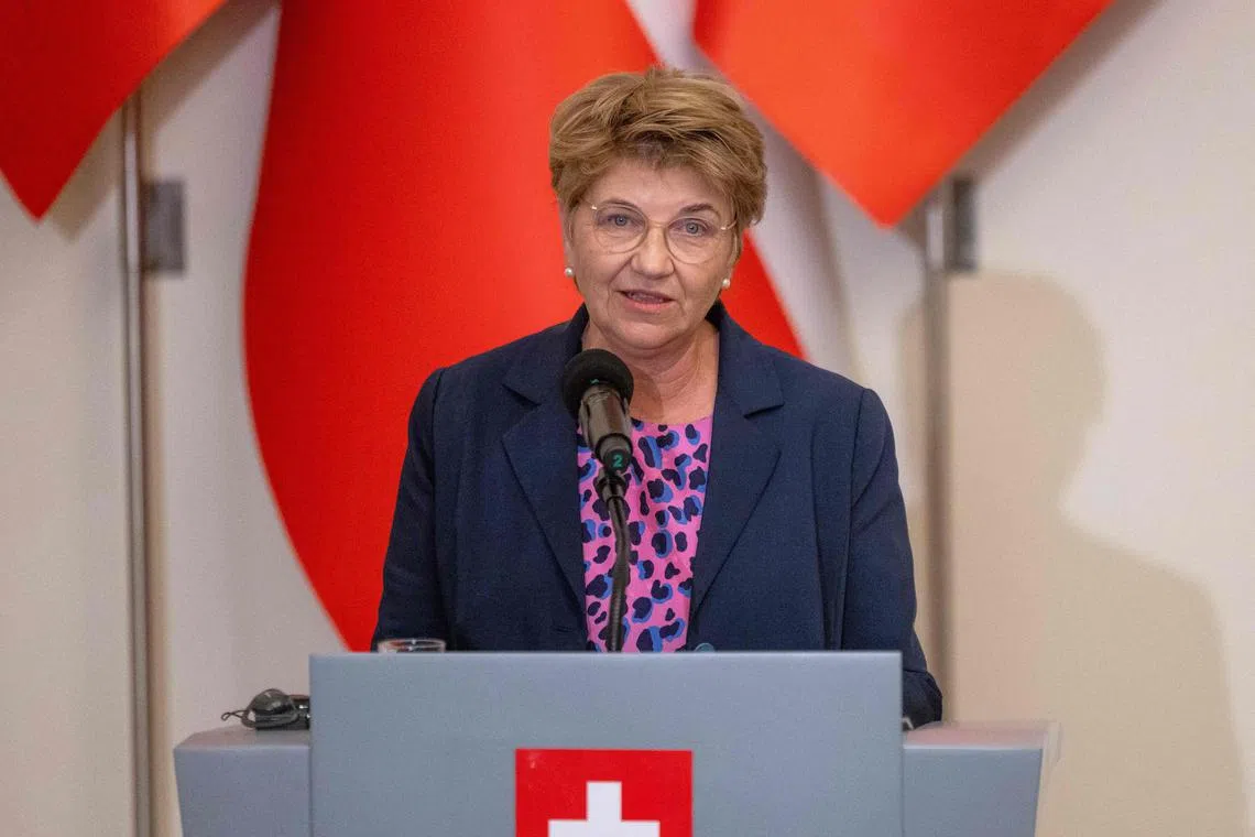 Ms Viola Amherd has been a member of Switzerland's seven-strong federal Cabinet since 2019 and held the revolving presidency in 2024.