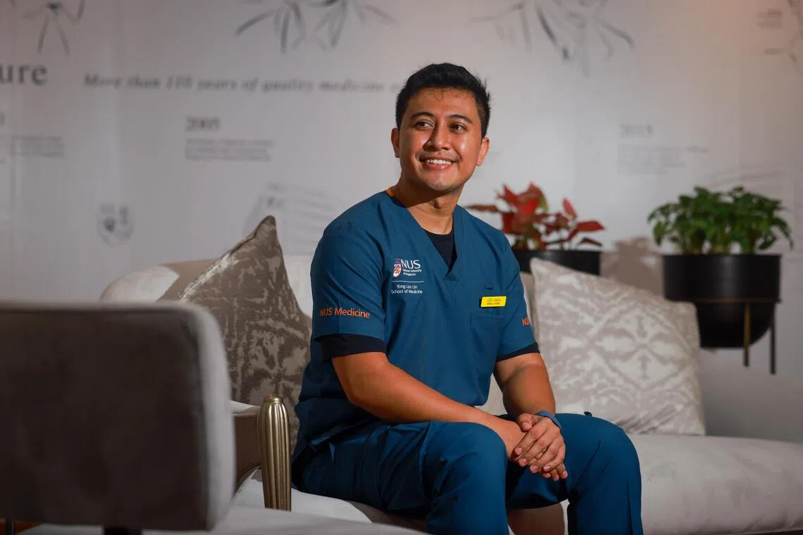 Uzer Danial Sukari’s interest in healthcare deepened after he became a nurse.