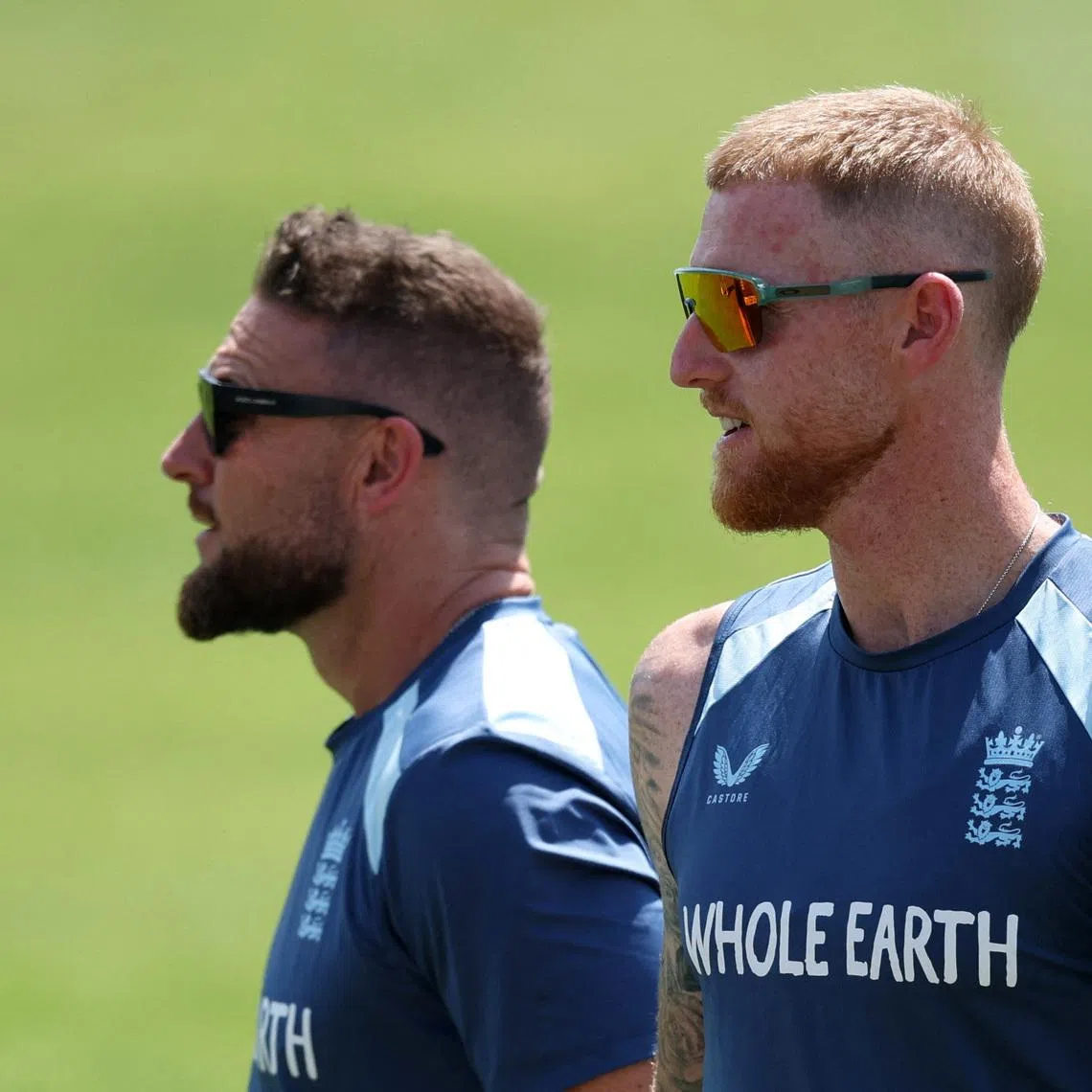Cricket - England v New Zealand - Third Test - Practice Session - Trent Bridge Cricket Ground, Nottingham, Britain - June 23, 2026 England head coach Brendon McCullum and Ben Stokes during practice Action Images via Reuters/Andrew Boyers