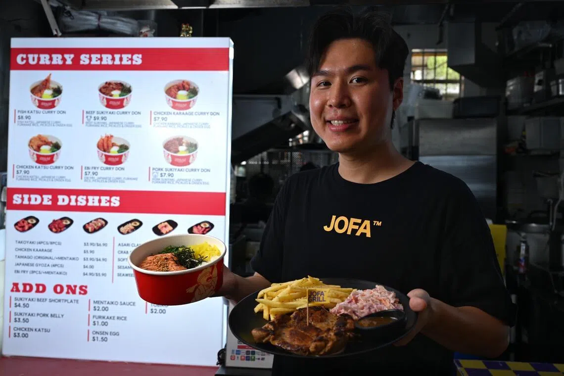 Mr Joel Tan, co-founder of western grill stall Jofa Grill.