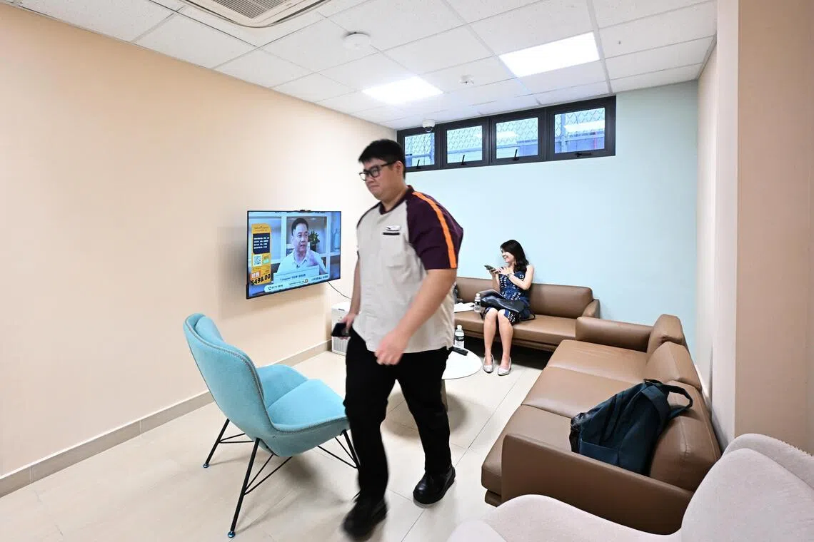 There is a television lounge on the first floor of the facility for bus drivers to relax in.