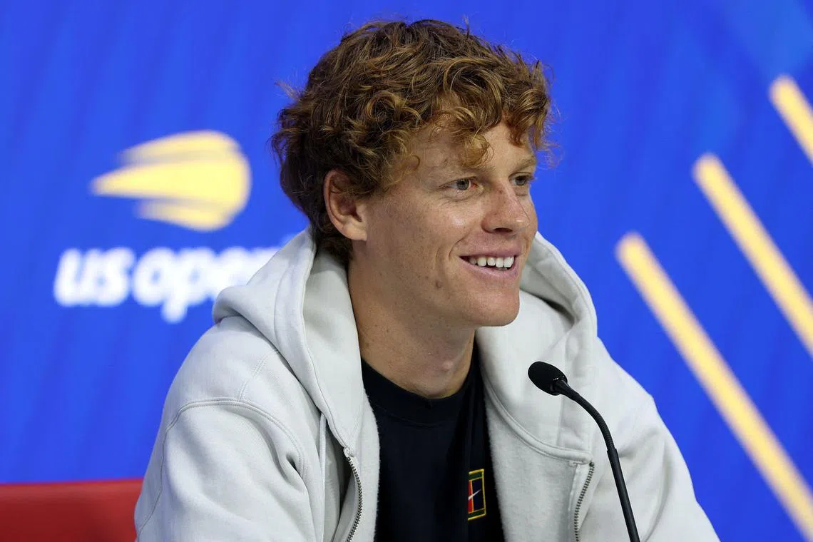 Both Aryna Sabalenka and Jannik Sinner (above) are attempting to become the first players to successfully defend their titles for more than a decade.