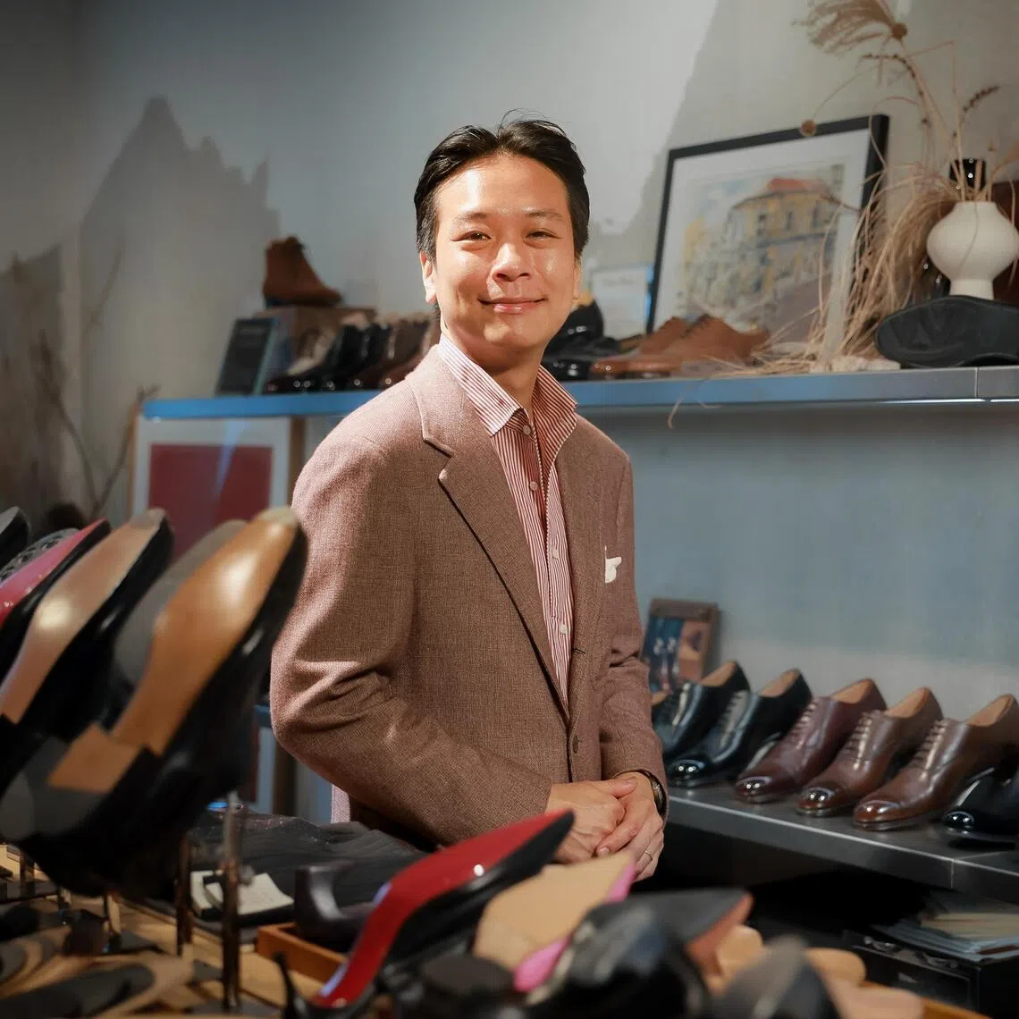John Chung, founder of Mason and Smith and Margo and Smith, at his shop at Ann Siang Road. 