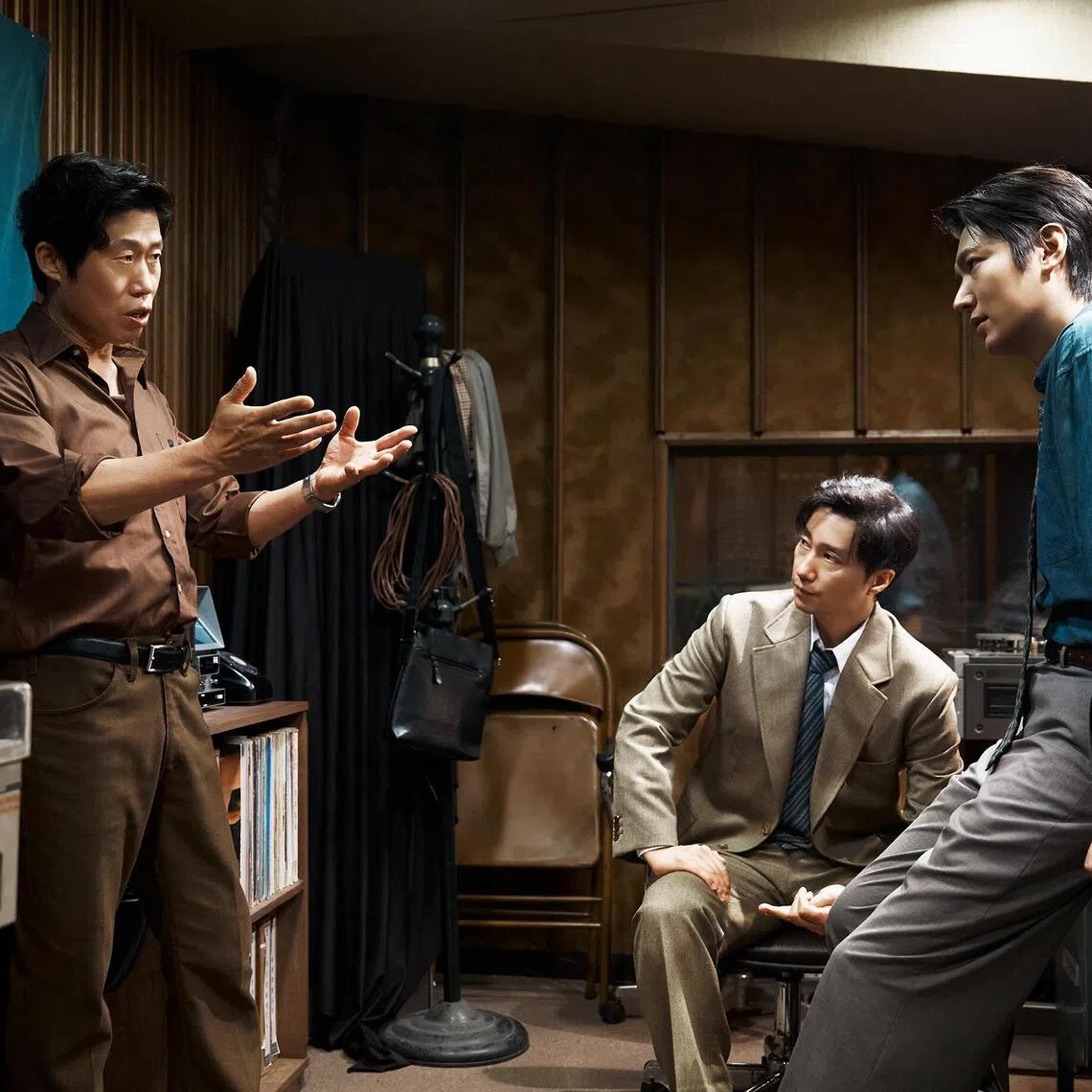(From left) Actors Yoo Hae-jin, Park Hae-il and Lee Min-ho star in The Assassin(s), a controversial political thriller.