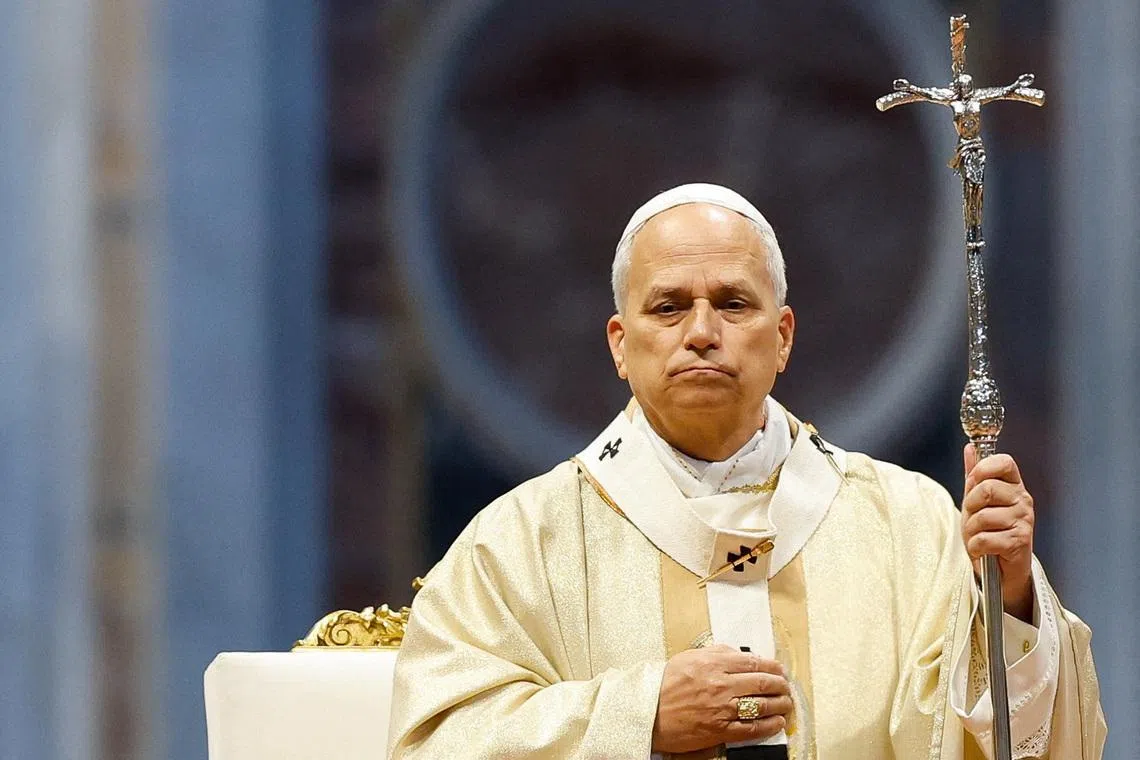 Pope Leo XIV leads a Holy Mass with priestly ordinations in Saint Peter's Basilica at the Vatican, April 26, 2026. REUTERS/Remo Casilli/File Photo