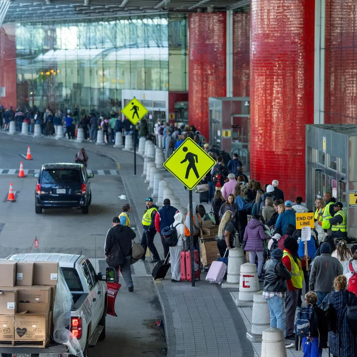 US air passengers in March waited up to four hours in queues to get through security, amid a partial government shutdown.