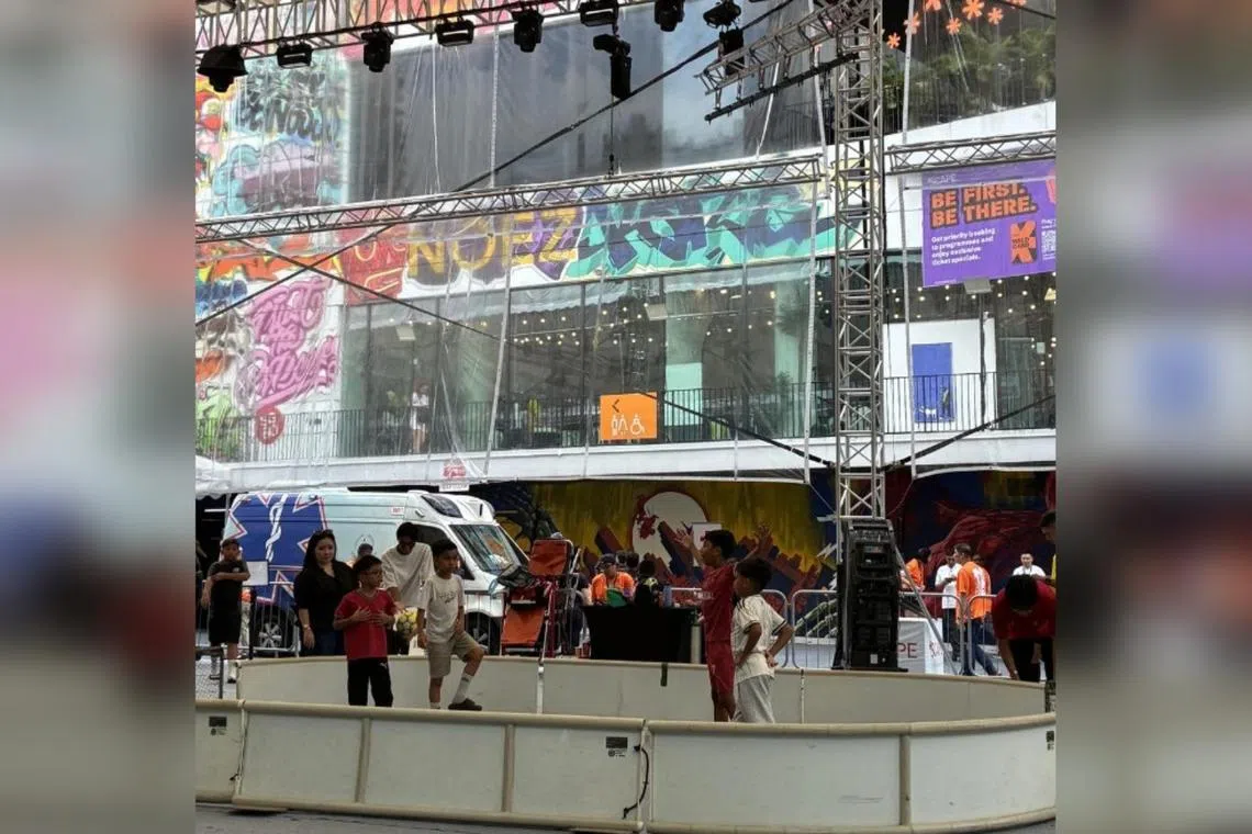 Woman assisting police investigations for hurting teenage girl at *Scape football event