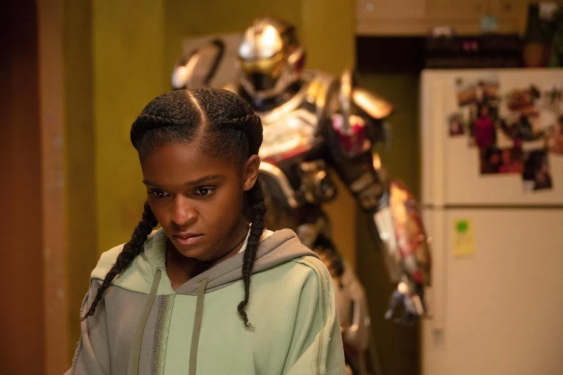 adtv04 - Ironheart/Riri Williams (Dominique Thorne) in Marvel Television's IRONHEART. Photo by Jalen Marlowe. © 2024 MARVEL. All Rights Reserved.

source/copyright: Disney+