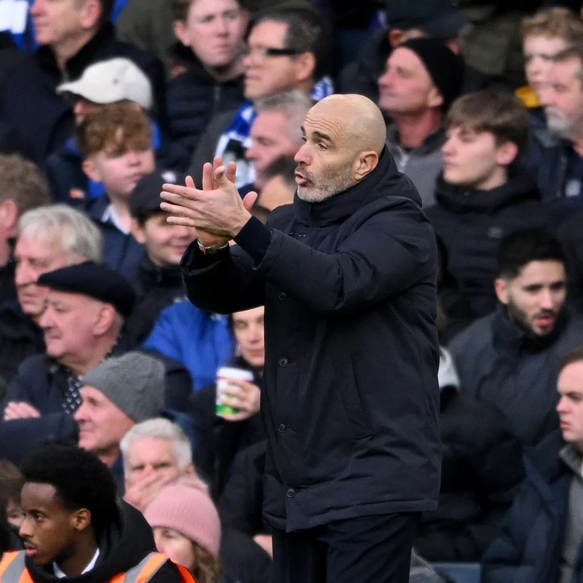 Soccer Football - Premier League - Chelsea v Everton - Stamford Bridge, London, Britain - December 13, 2025 Chelsea manager Enzo Maresca reacts REUTERS/Jaimi Joy