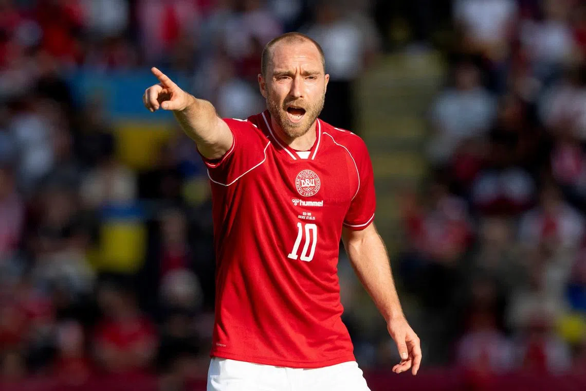 Christian Eriksen recovering at home after collapse in Denmark’s friendly against Ukraine