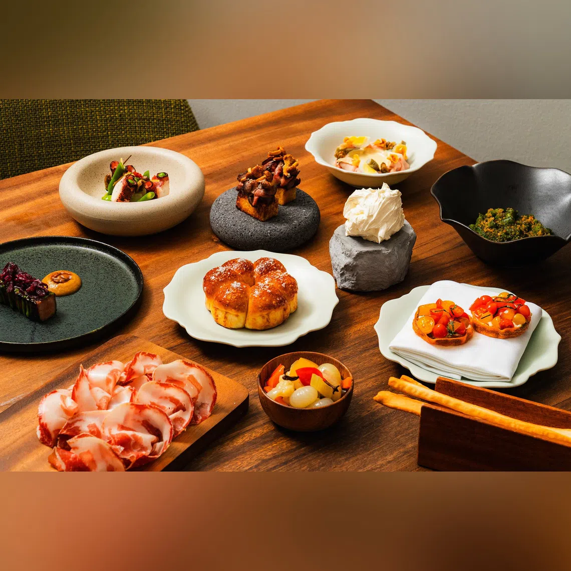 Dishes from Assaggi.