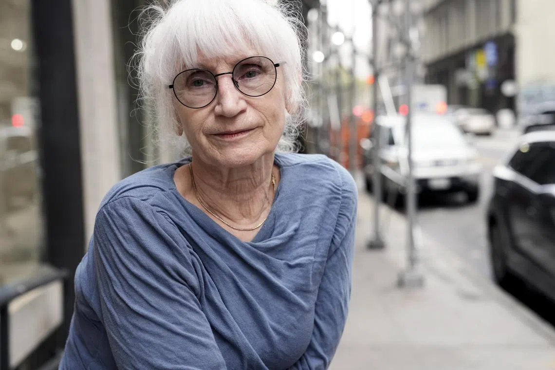 Danuta Klimas, one of thousands of commercial maintenance workers in New York who worked through the worst of the pandemic and are fighting to maintain their health coverage, in Manhattan on Oct. 30, 2023. The office cleaners’ union is preparing to walk out to protect their health care benefits, amid the worst commercial real estate slump in decades. (Michelle V. Agins/The New York Times)