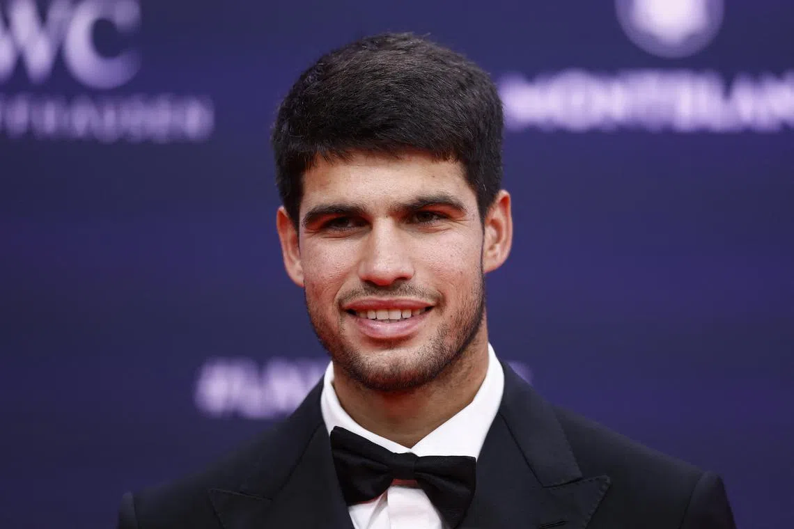 Laureus World Sports Awards - Palacio de Cibeles, Madrid, Spain  - April 21, 2025 Spanish Tennis player Carlos Alcaraz arrives ahead of the awards ceremony REUTERS/Juan Medina/ File Photo