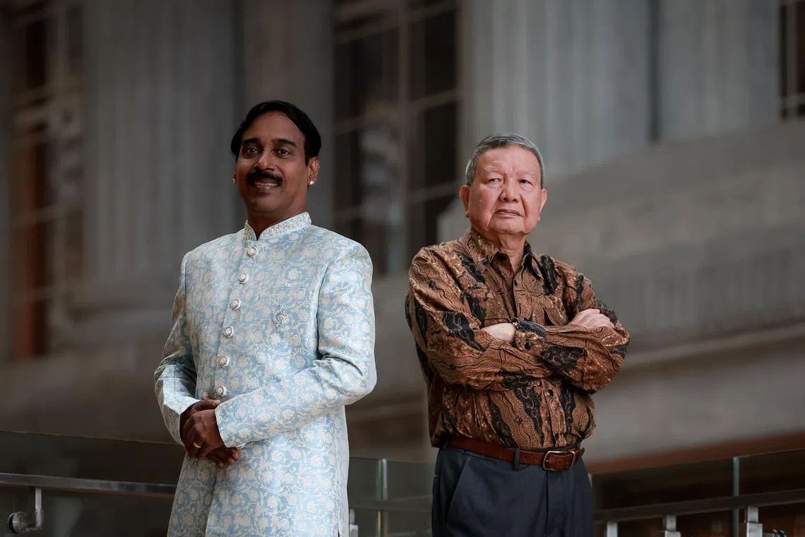 Musician Ghanavenothan Retnam and artist Siew Hock Meng are the recipients of the 2024 Cultural Medallion. 