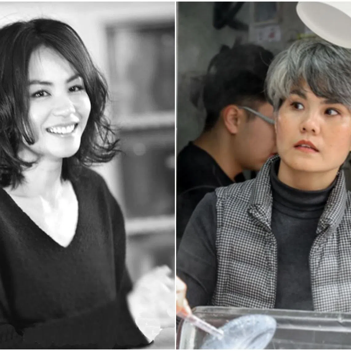Singer Faye Wong’s newly discovered lookalike (right) first sprouted on Chinese social media platform RedNote in February. 