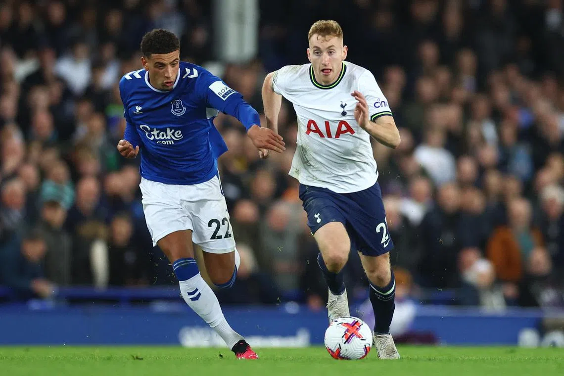Kulusevski (right) impressed during his debut season, as Tottenham finished in the Premier League’s top four.