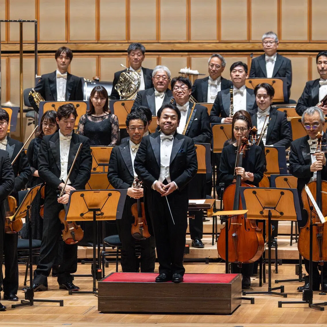 The NHK Symphony Orchestra performed at the Esplanade Concert Hall on Apr 29 under the baton of permanent conductor Tatsuya Shimono. 
