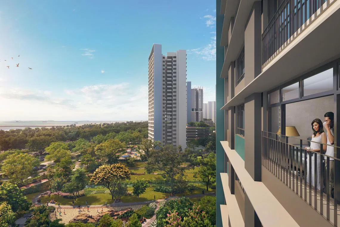 ilbayshore16 - About 7,000 Housing Board flats will be built in Bayshore, an extension of Bedok town, with the first two BTO projects to be launched in 2024. Artist Impression - Residents enjoying the waterfront view and lush greenery.


Credit: HDB