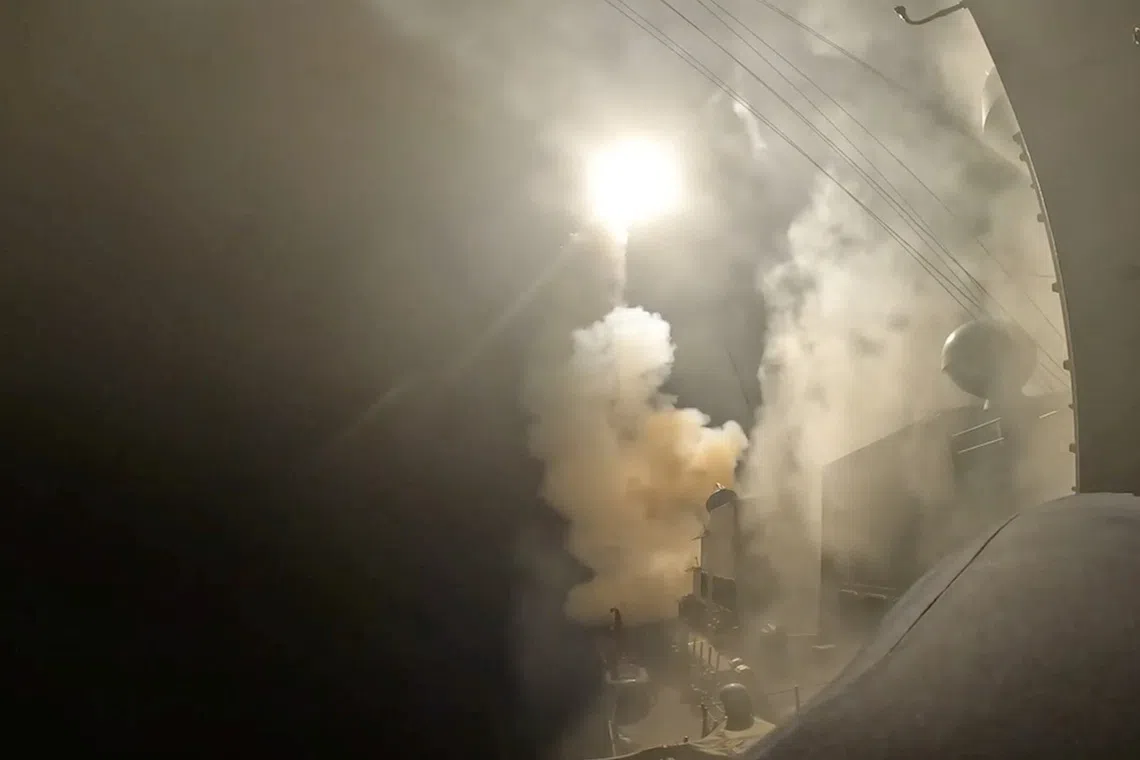 A screengrab from a video obtained from social media on September 1, 2026, shows a missile launch on the day U.S. Central Command (CENTCOM) said U.S. forces carried out strikes on Iranian military target. U.S. Central Command/Handout via REUTERS