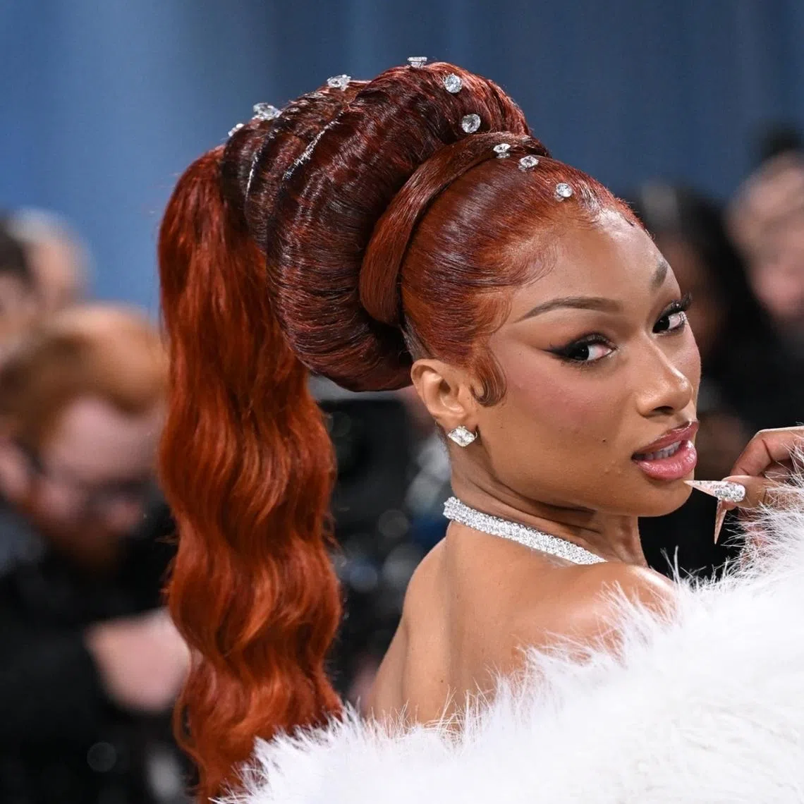 Megan Thee Stallion at the Metropolitan Museum of Art's Costume Institute benefit gala in New York on May 5, 2025. 