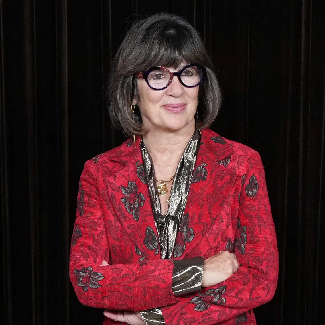 British-Iranian journalist Christiane Amanpour poses upon arrival to attend The Albies hosted by The Clooney Foundation of Justice at the Natural History Museum in London on Oct 9.