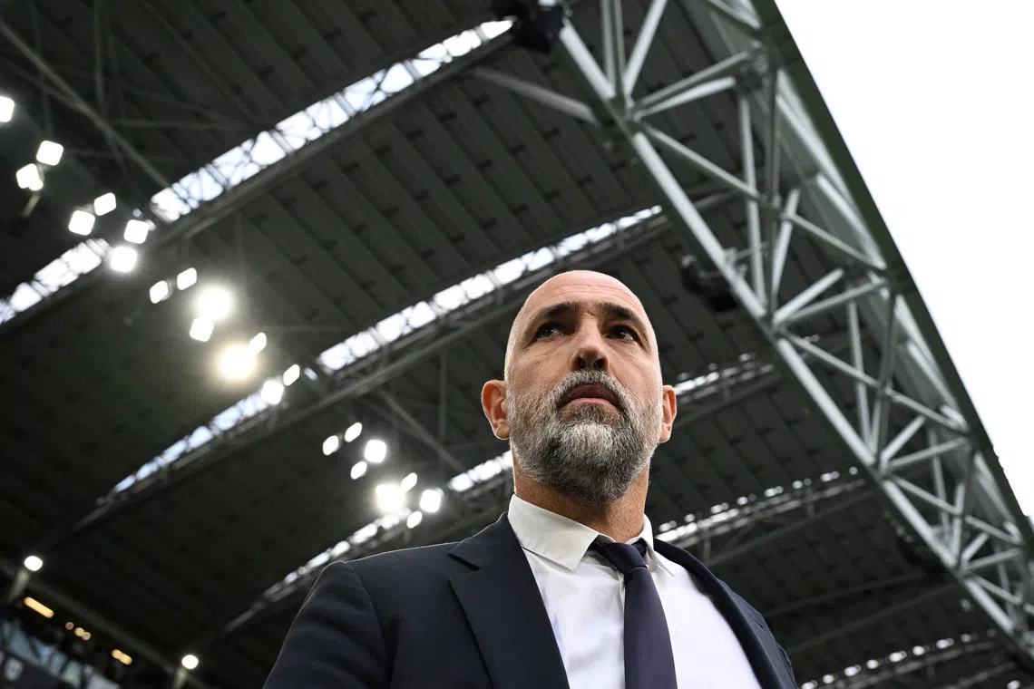 Soccer Football - Serie A -  Juventus v Atalanta - Allianz Stadium, Turin, Italy - September 27, 2025 Juventus coach Igor Tudor before the match REUTERS/Jennifer Lorenzini