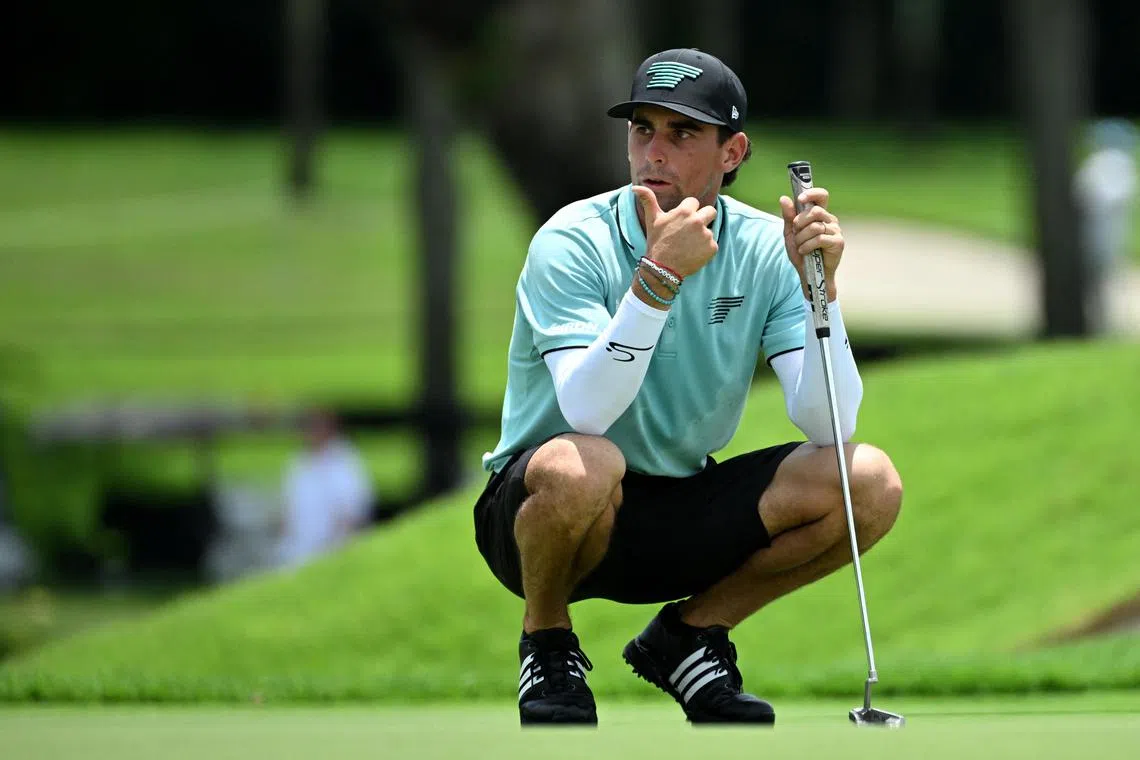 Joaquin Niemann hopes a bracelet given to him by a fan at LIV Singapore can turn out to be his lucky charm.