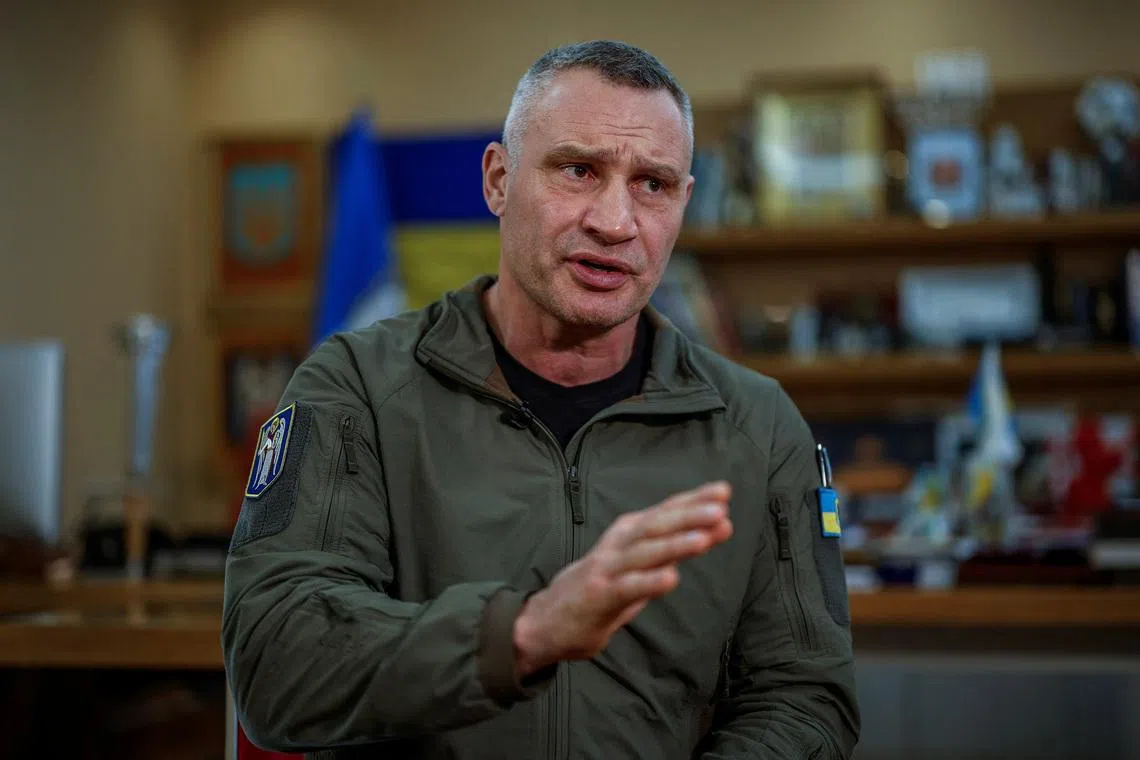 Kyiv Mayor Vitali Klitschko said there had been hits on both residential and non-residential buildings.