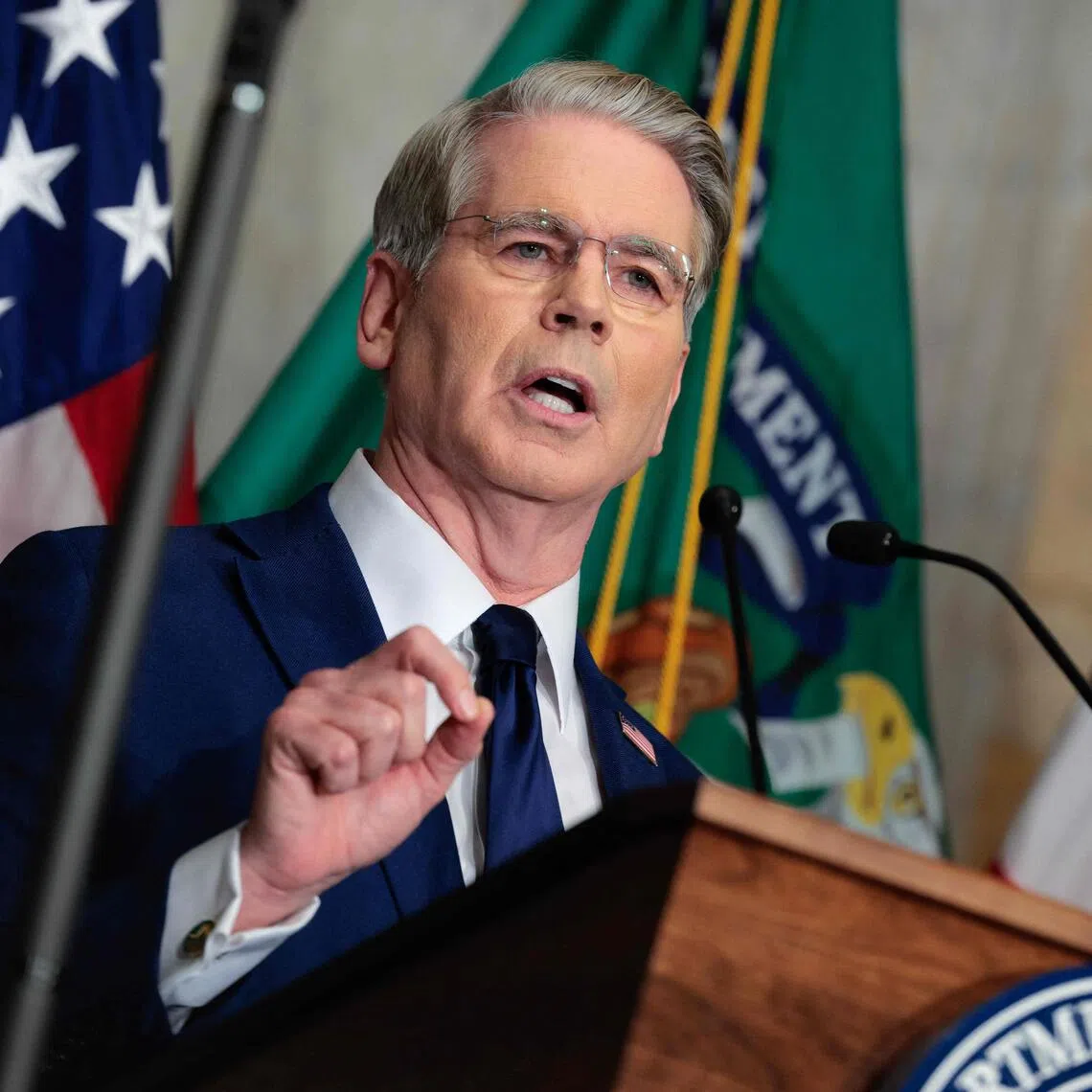 US Treasury Secretary Scott Bessent announces a new set of sanctions against Iran on Aug 24.