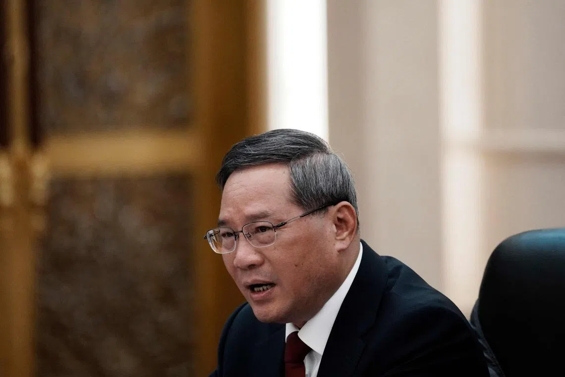 Chinese Premier Li Qiang made the comments at a meeting with IOC head Thomas Bach in Beijing over the weekend.