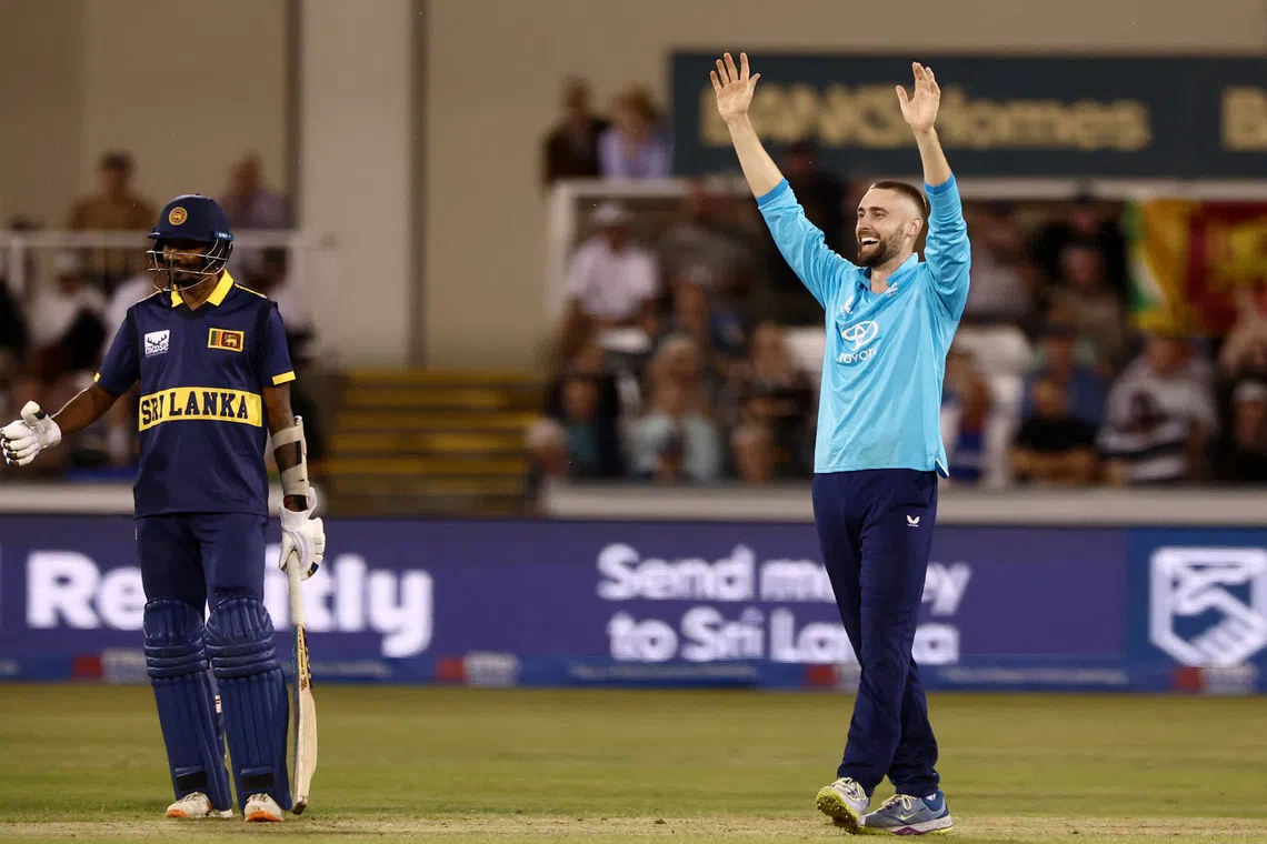 Cricket - First One Day International - England v Sri Lanka - Riverside Ground, Chester-le-Street, Britain - September 22, 2026 England's Will Jacks celebrates the wicket of Sri Lanka's Dilshan Madushanka to win the match and earn a five-wicket haul Action Images via Reuters/Lee Smith