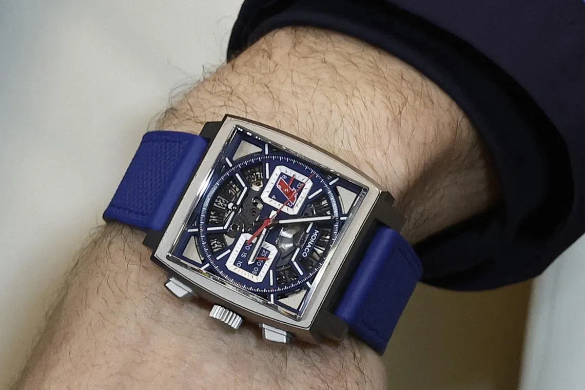 Formula One F1 - Monaco Grand Prix - Circuit de Monaco, Monaco - May 23, 2024 Red Bull's Max Verstappen's watch is pictured during a press conference REUTERS/Benoit Tessier