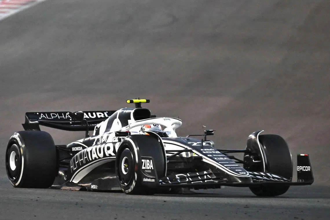 AlphaTauri's Japanese driver Yuki Tsunoda at the Abu Dhabi Formula One Grand Prix in Abu Dhabi on Nov 20, 2022. He scored only 12 points last season, down from 32 in 2021.