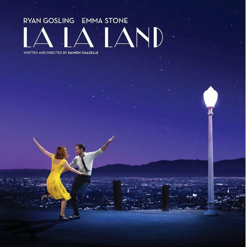 The original 2016 poster (left) shows Gosling’s left hand nearly flat, a detail corrected 10 years later in the new official poster (right) released on July 20 by Lionsgate Studios.