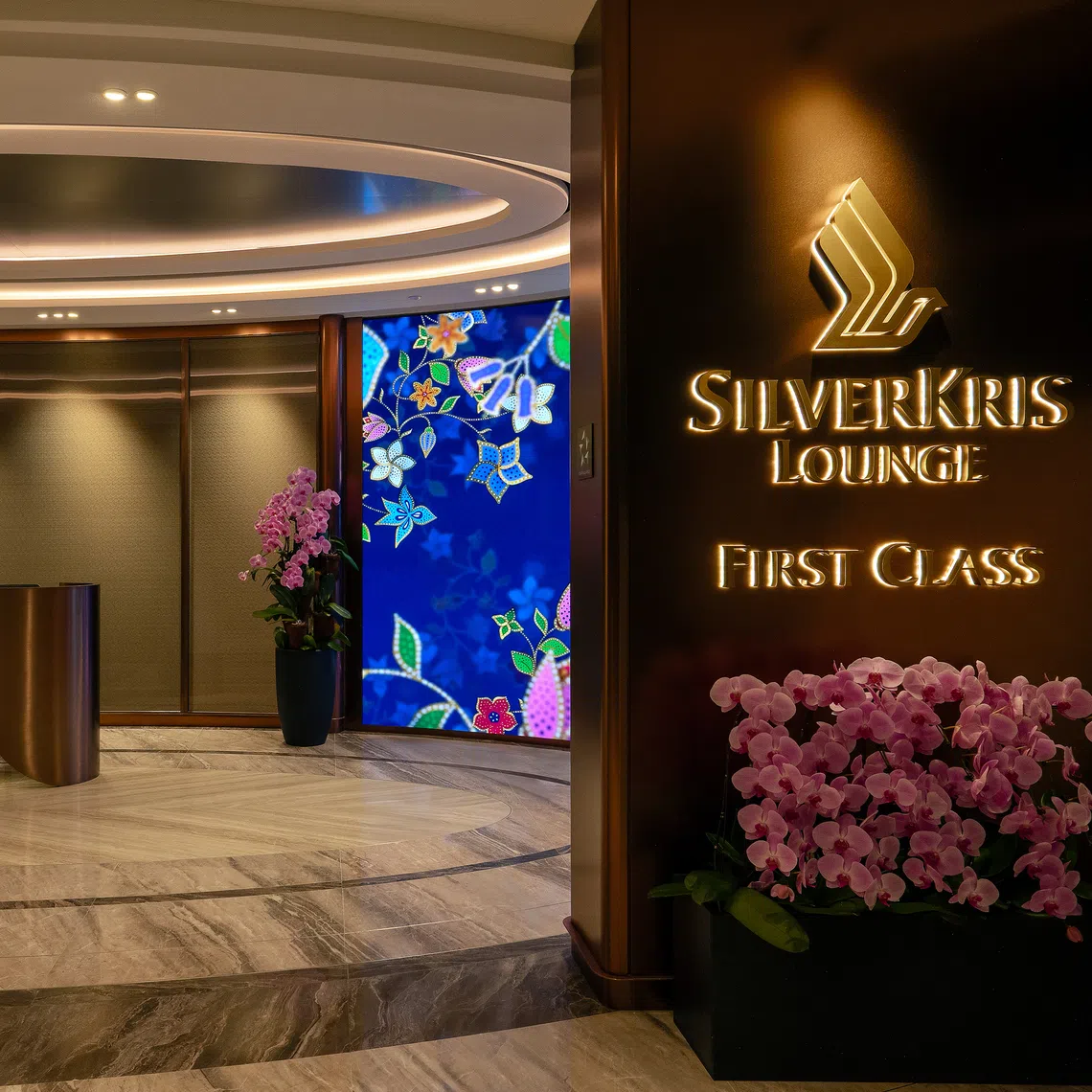 SIA's First Class SilverKris Lounge at Changi Airport Terminal 2 will be able to accommodate around 130 customers.