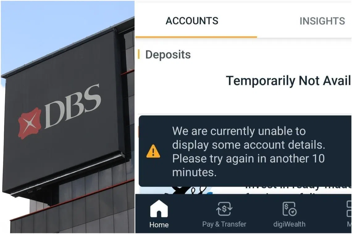 DBS, POSB digital banking services restored after one-hour disruption during lunchtime