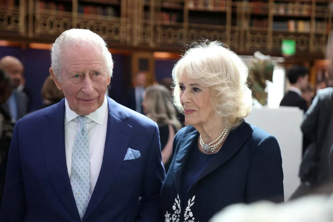 Britain's King Charles III and Queen Camilla will arrive in Washington on April 27.
